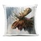 Stupell Industries Samuel Modern Moose Portrait Outdoor Printed Pillow, design by Linda Sperruzzi, 18 x 7 x 18